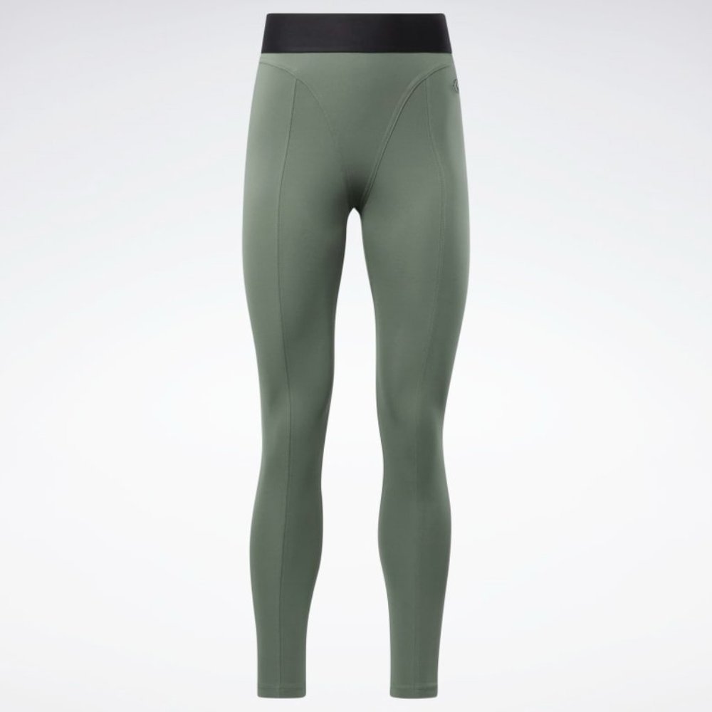 NWT Reebok X Cardi B Leggings w/ Tonal Thong Seams